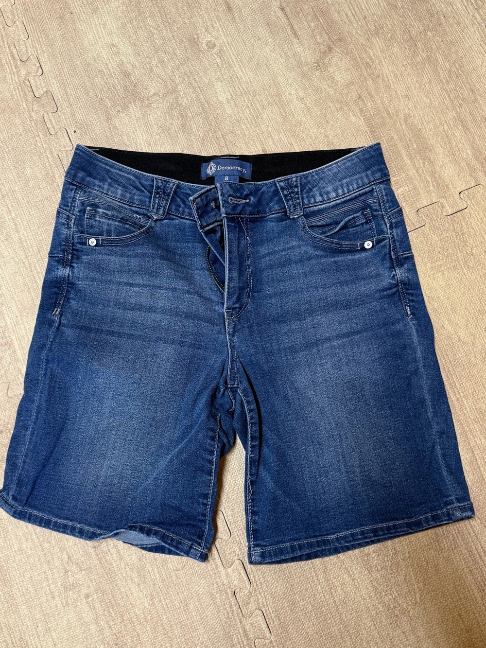 Democracy Women's Indigo Denim Bermuda Shorts